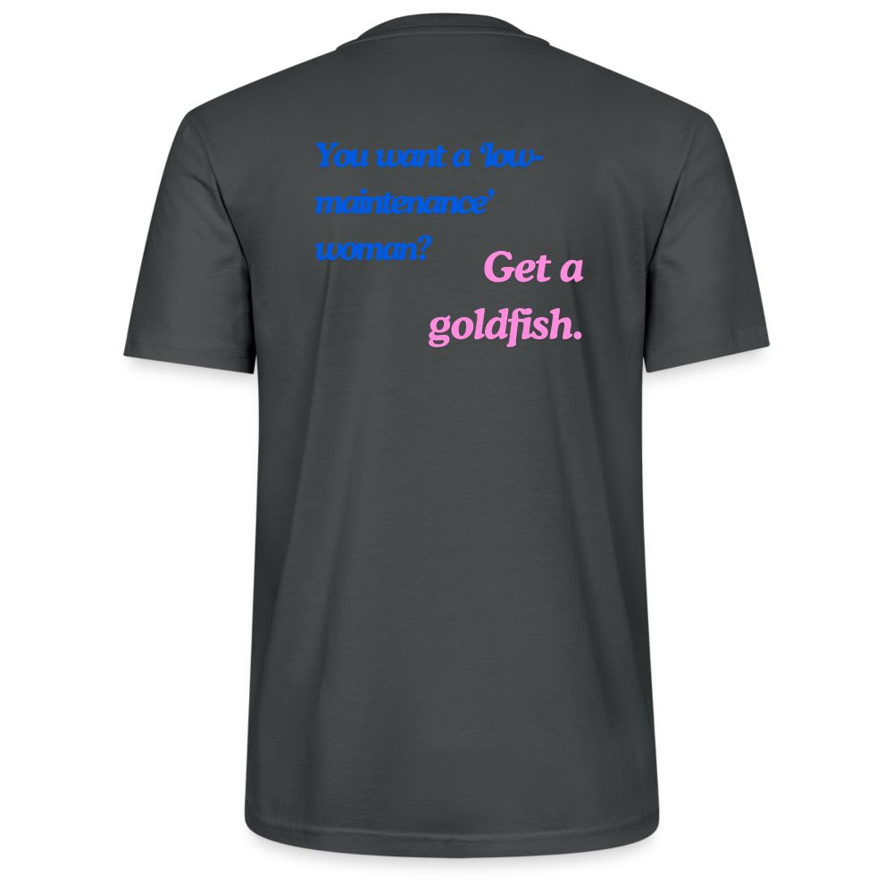 Unisex T-Shirt - Get a goldfish - Anthrazit