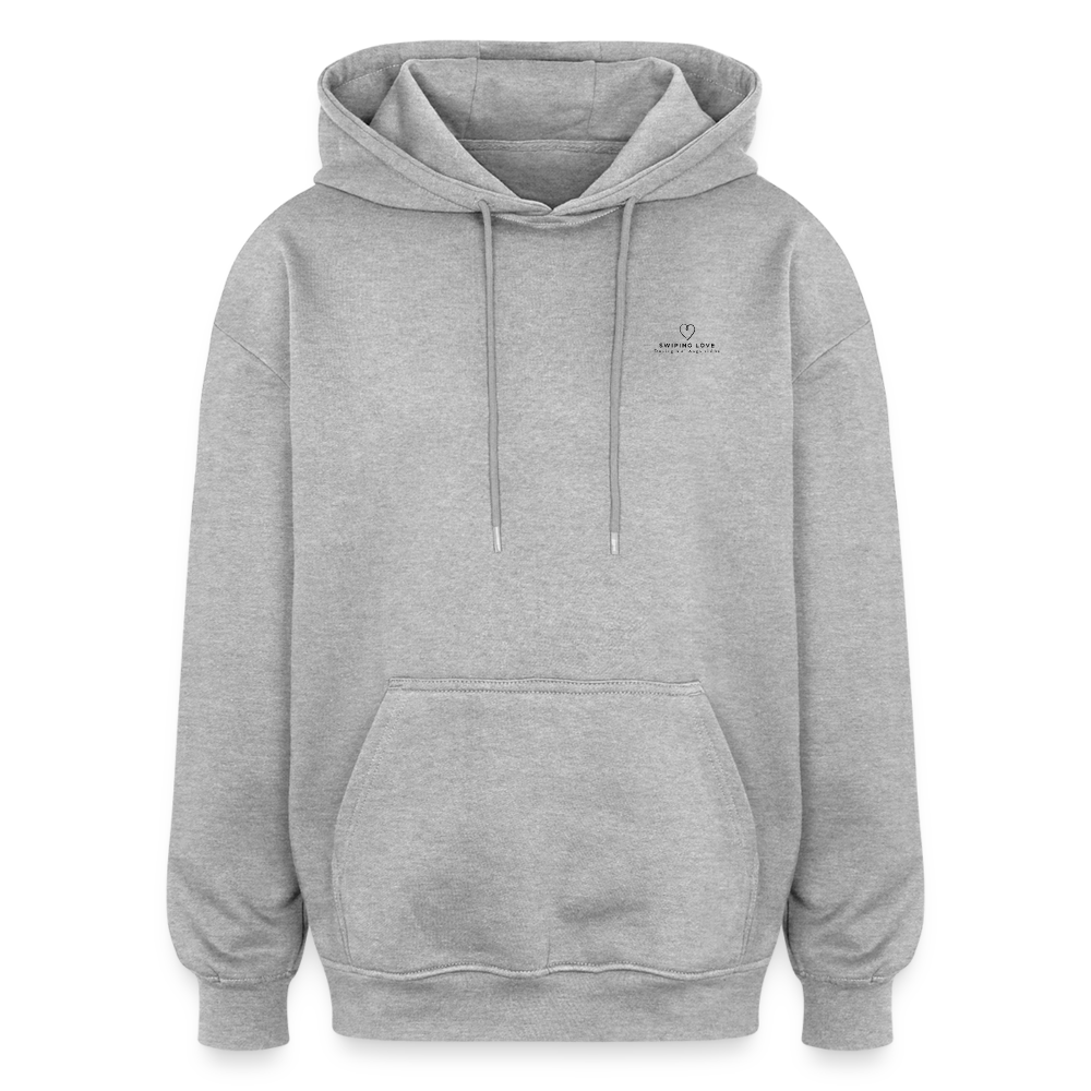 Oversized Unisex Hoodie - Not your - Grau meliert