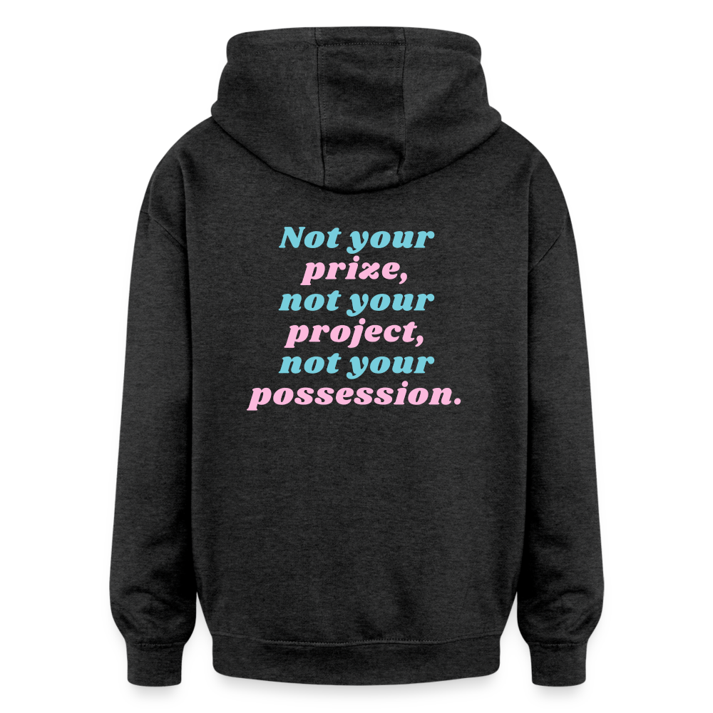 Oversized Unisex Hoodie - Not your - Anthrazit