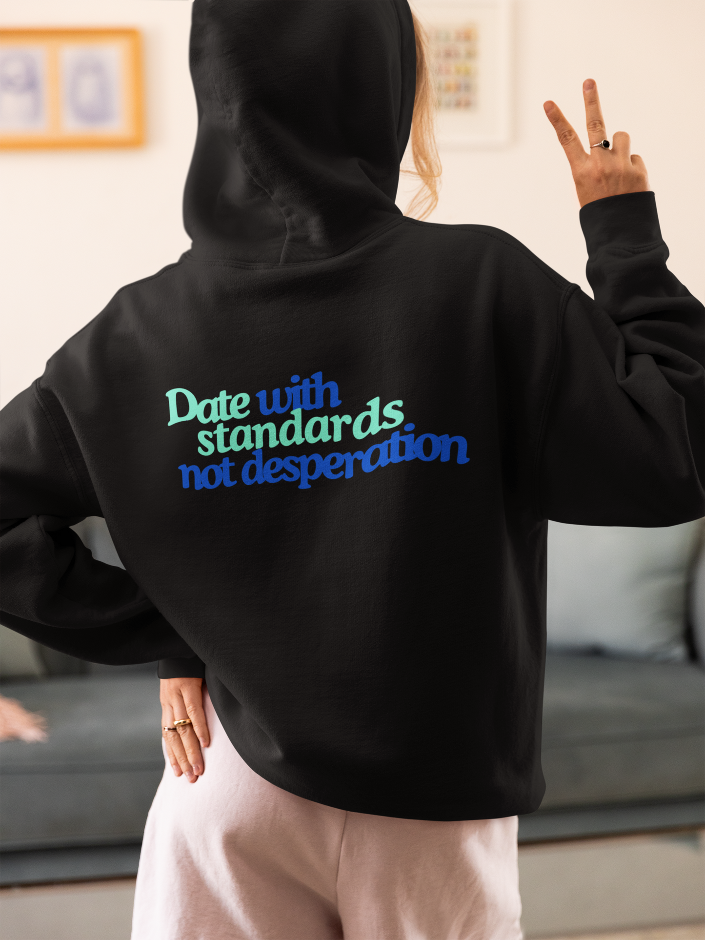 Oversized Unisex Hoodie - Date with standards