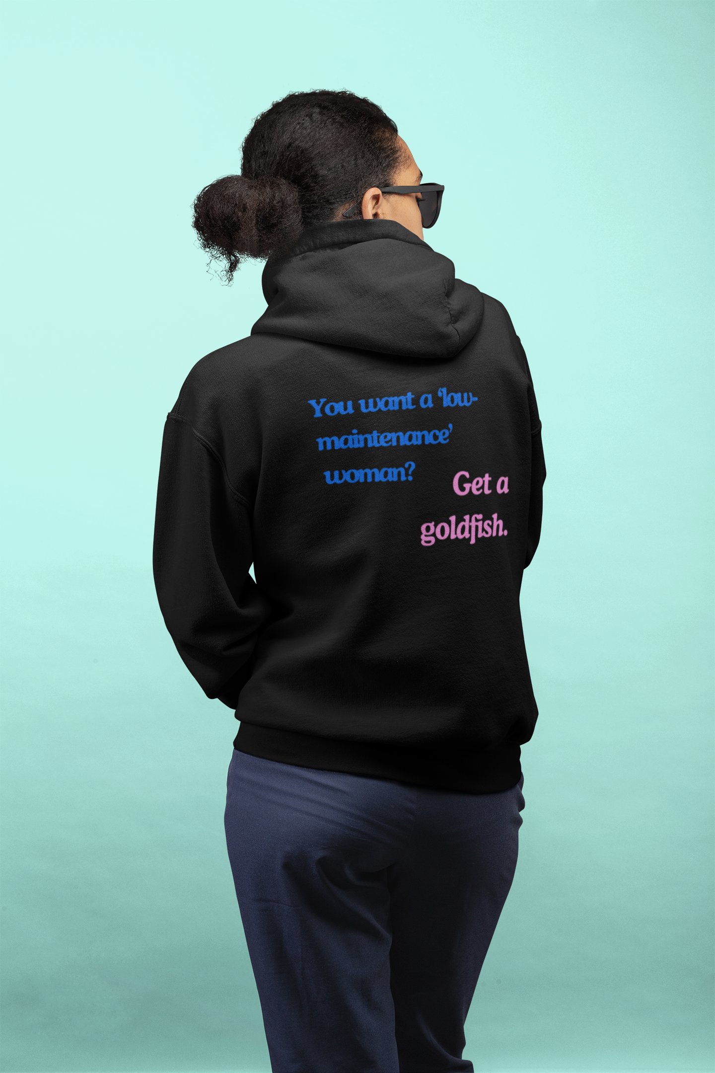 Oversized Unisex Hoodie „Get a Goldfish“ – Dein humorvolles Statement
